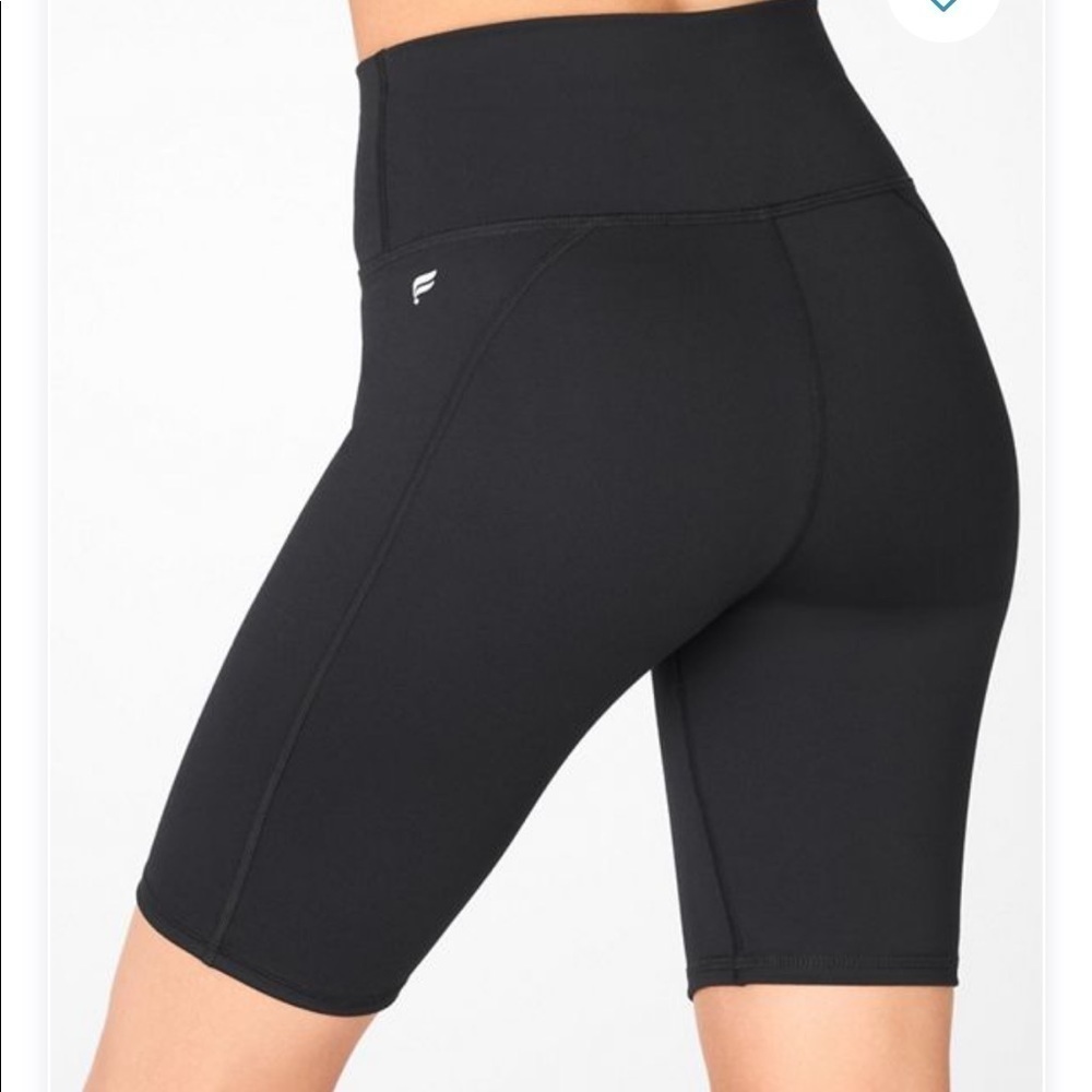 Fabletics high waisted powerhold shorts, 9 inseam